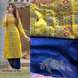 Stylish Rayon Kurta With Bottom